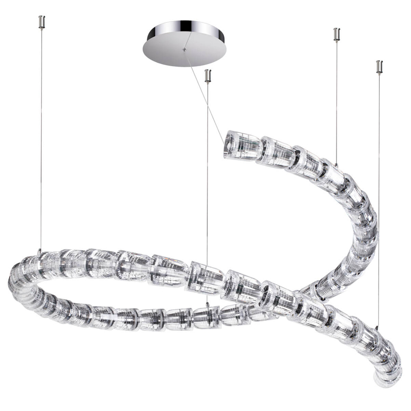 Люстра Safora Chrome Хром Прозрачный Люстра Safora Chrome Хром Прозрачный в Челябинске | Loft Concept