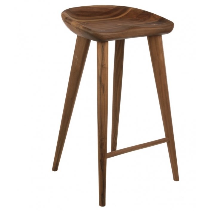 Барный стул Craig Bassam Tractor Counter Stool Белый дуб Орех Барный стул Craig Bassam Tractor Counter Stool Белый дуб Орех в Челябинске | Loft Concept