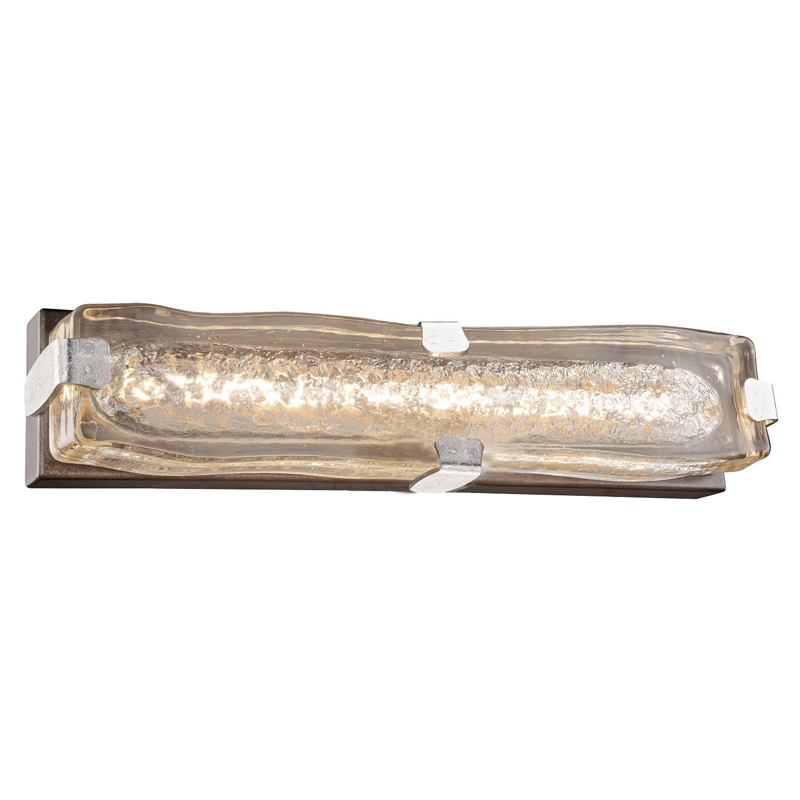 Бра с плафоном из выдувного муранского стекла Lumpio Silver Серебристый Коричневый Бра с плафоном из выдувного муранского стекла Lumpio Silver Серебристый Коричневый в Челябинске | Loft Concept