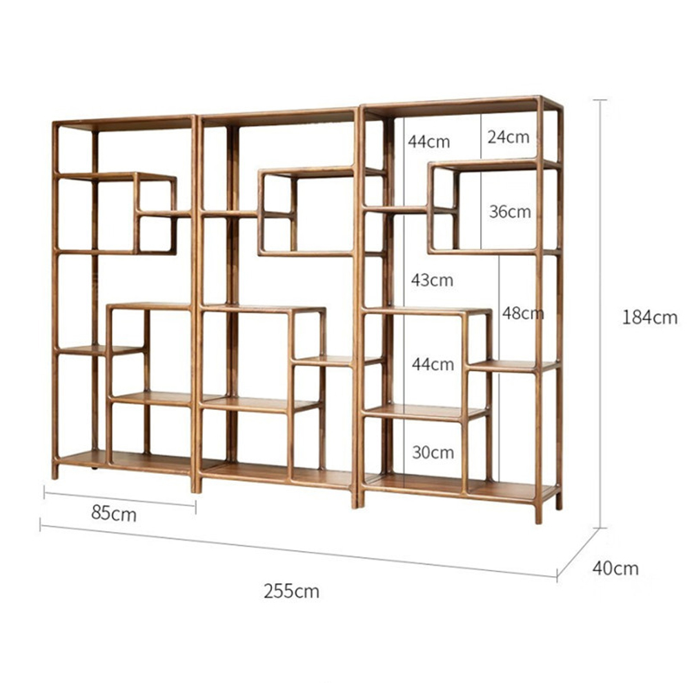 Стеллаж деревянный с полками для хранения Moon Walnut Furniture Стеллаж деревянный с полками для хранения Moon Walnut Furniture в Челябинске