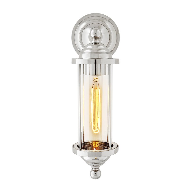 Бра Eichholtz Wall Lamp Clayton Nickel Никель Прозрачное Стекло Бра Eichholtz Wall Lamp Clayton Nickel Никель Прозрачное Стекло в Челябинске | Loft Concept