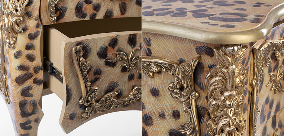 Комод стиль рококо Ref 573 Commode L. XV Leopard Комод стиль рококо Ref 573 Commode L. XV Leopard - Loft-Concept в Челябинске