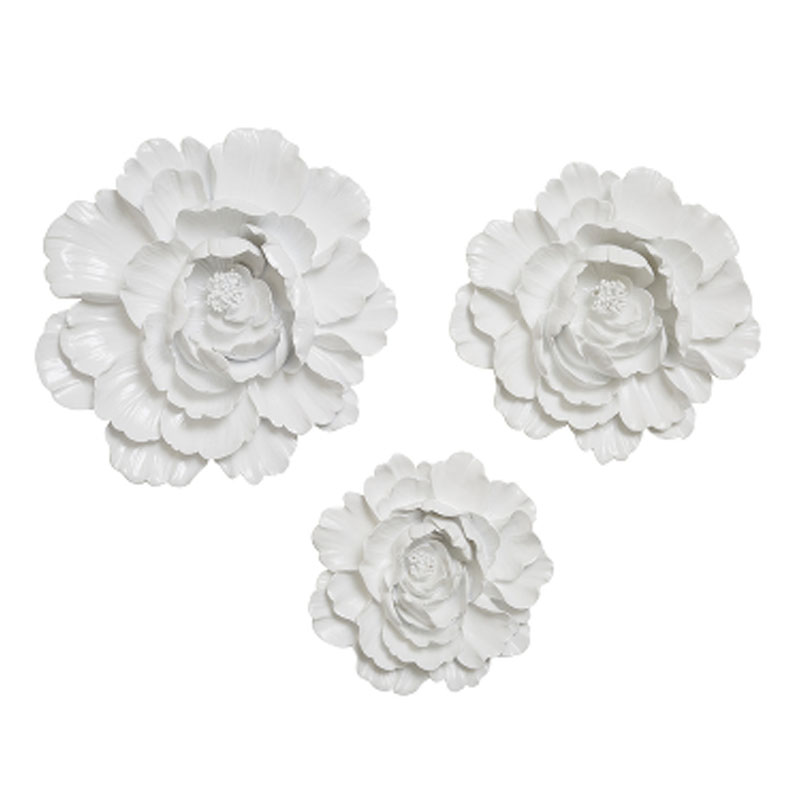 Аксессуар на стену Decor Flowers Rose Hip white Белый Аксессуар на стену Decor Flowers Rose Hip white Белый в Челябинске | Loft Concept