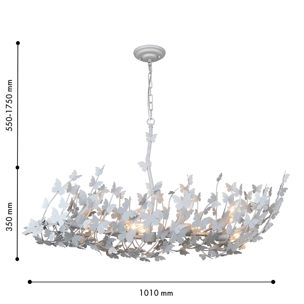 Люстра с абажуром оформленным в виде стаи бабочек Eternal Butterflies в Челябинске