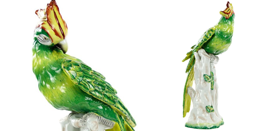 Статуэтка Porcelain Green Parrot Статуэтка Porcelain Green Parrot - Loft-Concept в Челябинске