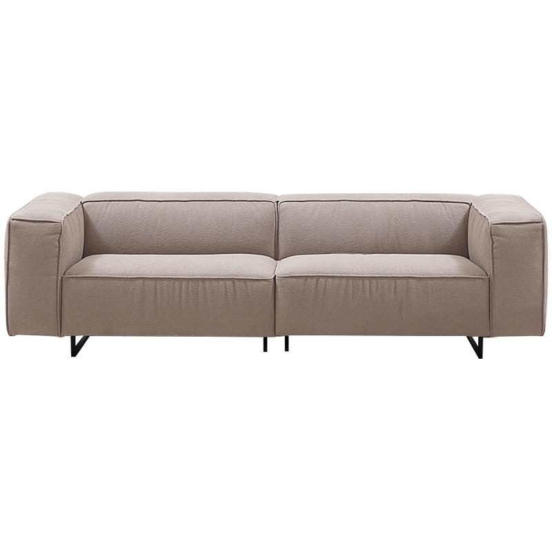 Диван Bastien Soft Beige Sofa Бежевый Черный Диван Bastien Soft Beige Sofa Бежевый Черный в Челябинске | Loft Concept