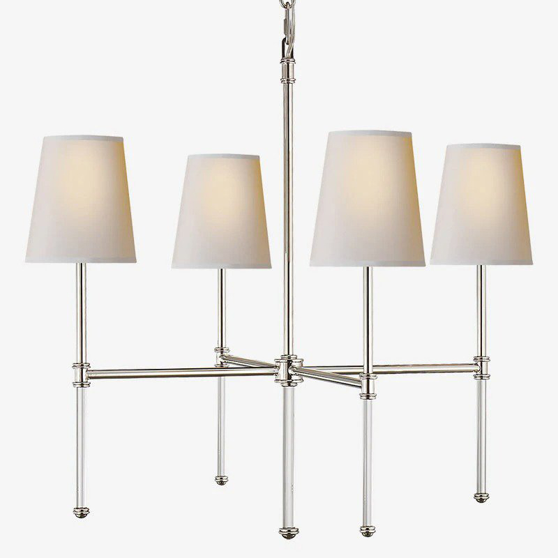 Люстра Nicoleta Silver Chandelier Серебряный Белый Люстра Nicoleta Silver Chandelier Серебряный Белый в Челябинске | Loft Concept