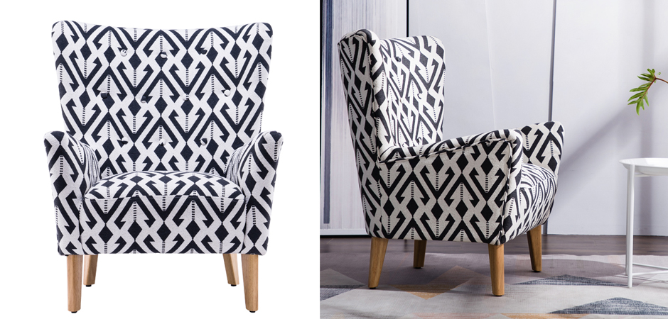 Кресло Black and White Triangle Chair Кресло Black and White Triangle Chair - Loft-Concept в Челябинске