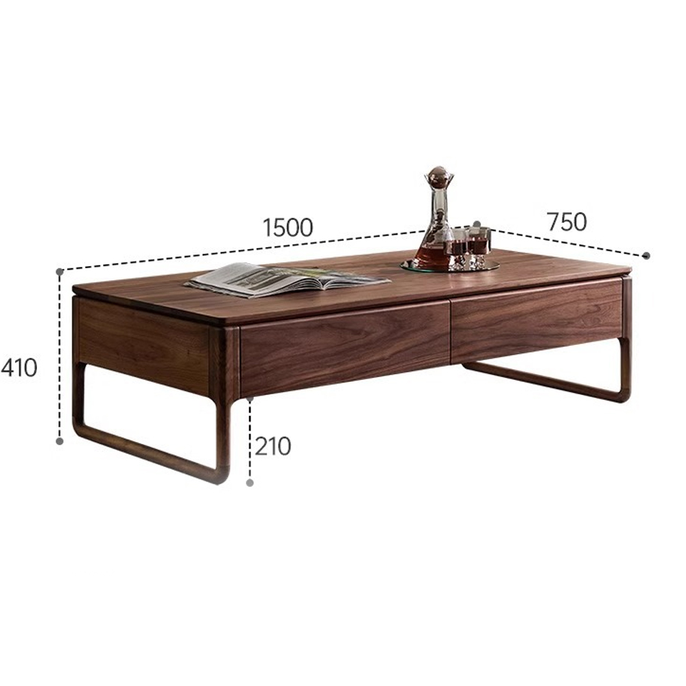 Кофейный стол из массива дерева с 4-мя ящиками Walnut Wood Table Кофейный стол из массива дерева с 4-мя ящиками Walnut Wood Table в Челябинске