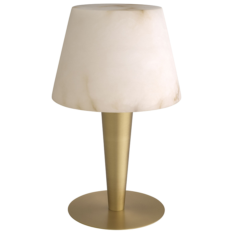 Настольная лампа Eichholtz Table Lamp Scarlette Бежевый Белый Мрамор Bianco Латунь Настольная лампа Eichholtz Table Lamp Scarlette Бежевый Белый Мрамор Bianco Латунь в Челябинске | Loft Concept