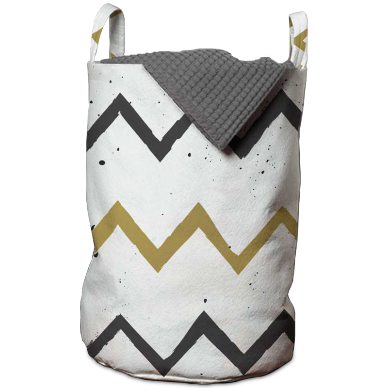 Корзина Chevron Basket Белый Горчичный Графит Корзина Chevron Basket Белый Горчичный Графит в Челябинске | Loft Concept