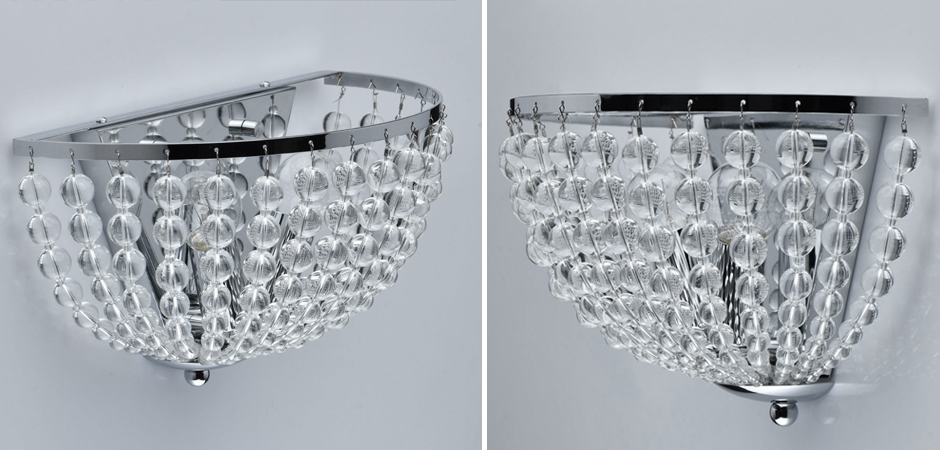 Бра Virginia Clear Beads Wall Lamp chrome Бра Virginia Clear Beads Wall Lamp chrome - Loft-Concept в Челябинске