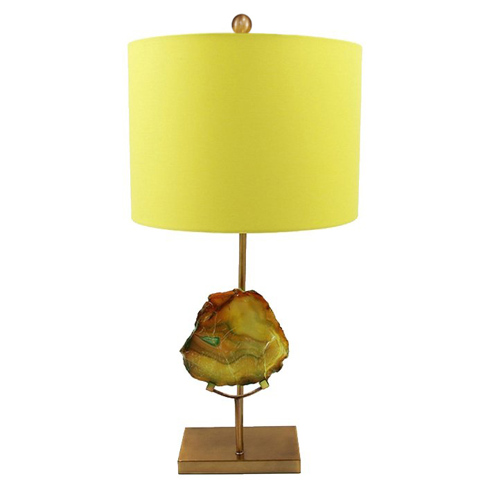 Настольная Лампа Agate Table Lamp Yellow Золотой Желтый Настольная Лампа Agate Table Lamp Yellow Золотой Желтый в Челябинске | Loft Concept