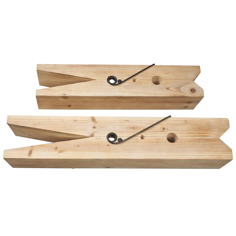 Комплект из 2-х полок в виде прищепок Clothespins Shelves Древесина Комплект из 2-х полок в виде прищепок Clothespins Shelves Древесина в Челябинске | Loft Concept