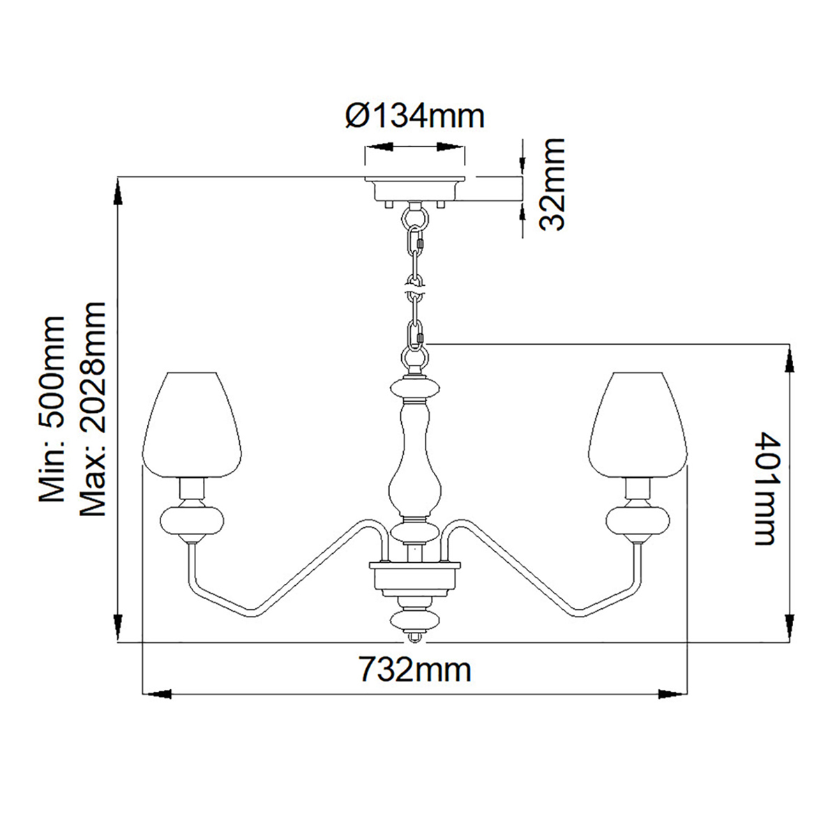  Люстра с 5-ю стеклянными плафонами в форме бокалов и угловыми кронштейнами Elstead Lighting в Челябинске