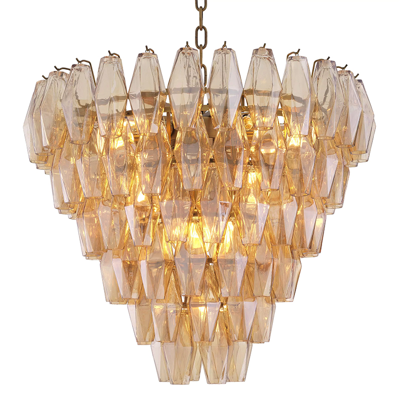 Люстра Eichholtz Chandelier Benini S Amber Янтарный Латунь Люстра Eichholtz Chandelier Benini S Amber Янтарный Латунь в Челябинске | Loft Concept
