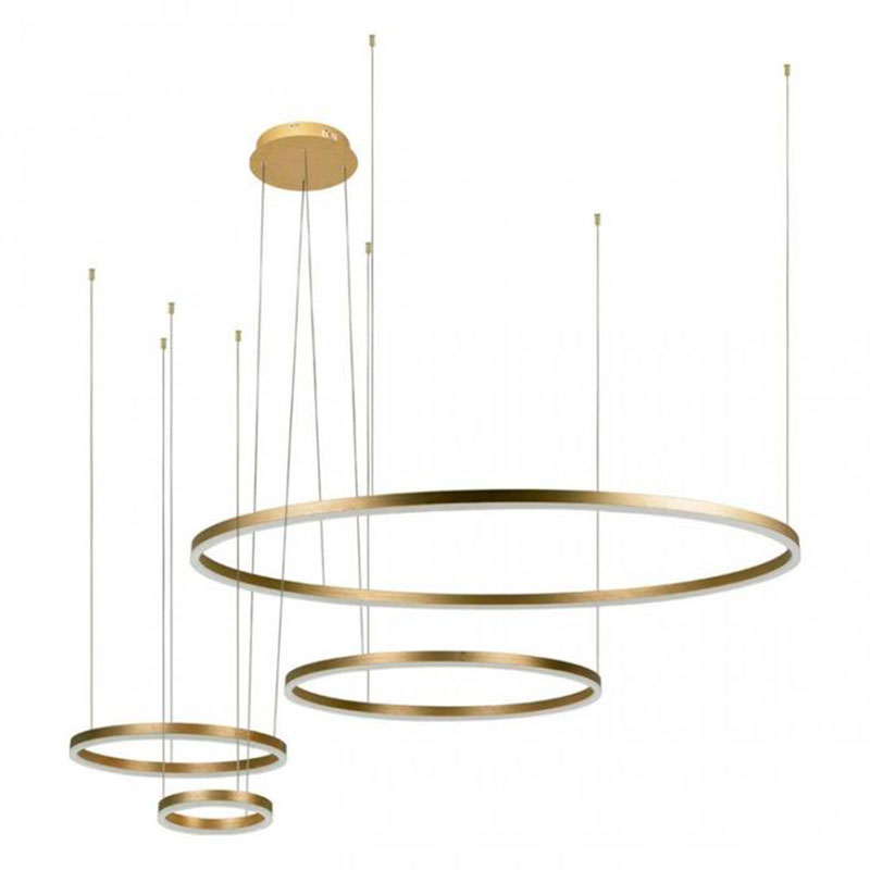 Люстра Neo Circles Gold II Золотой в Челябинске | Loft Concept 