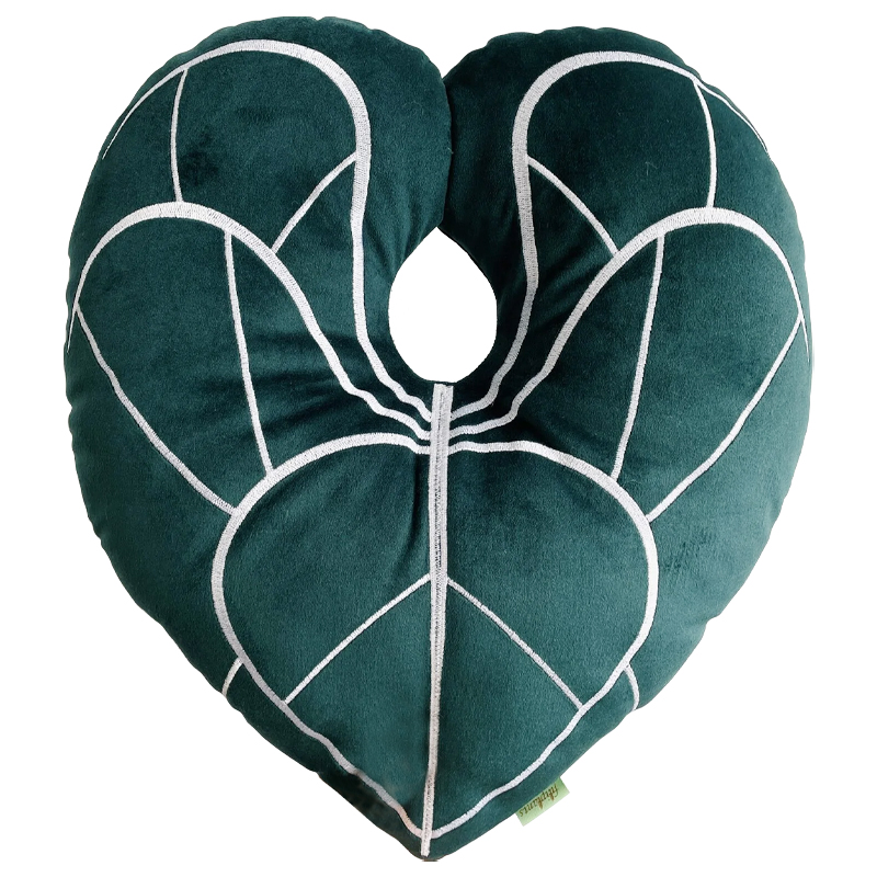Декоративная подушка Botanical Cushion Anthurium Зеленый Белый Декоративная подушка Botanical Cushion Anthurium Зеленый Белый в Челябинске | Loft Concept