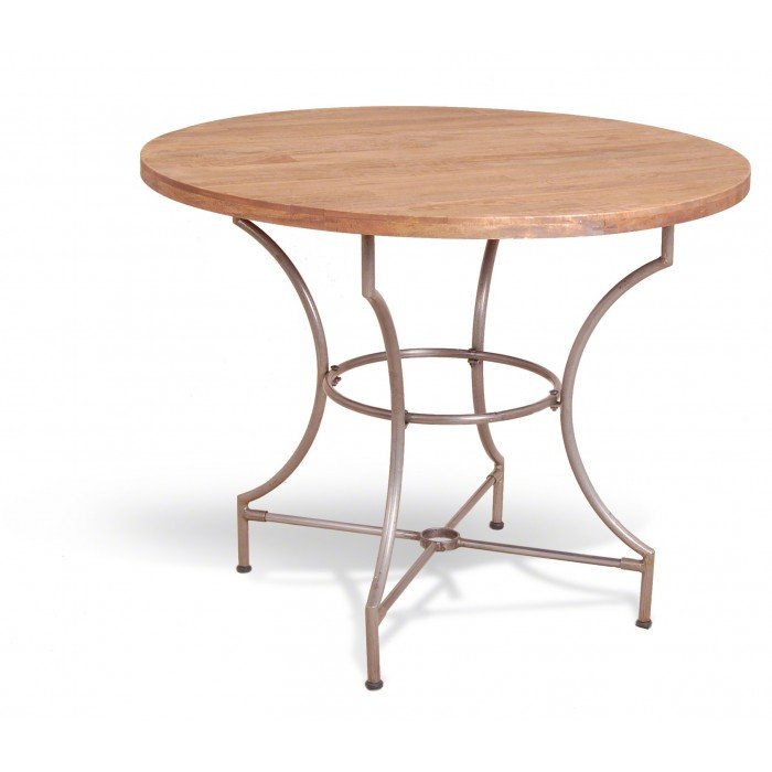 Cтол Industrial Metal Rust Round Dining Table Cтол Industrial Metal Rust Round Dining Table в Челябинске | Loft Concept