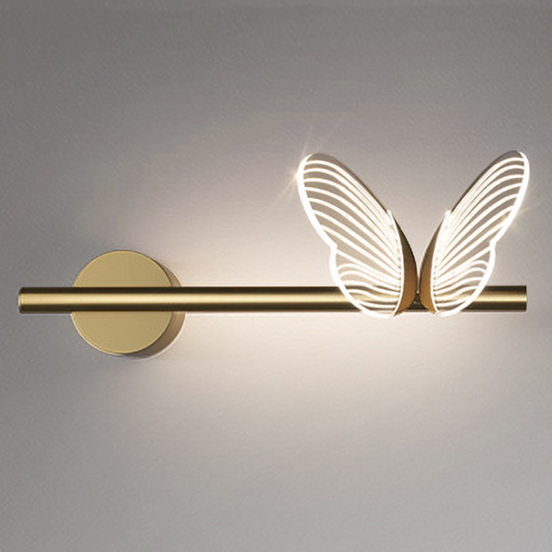 Бра Бабочка Butterfly Wall Lamp F Золотой Прозрачный Бра Бабочка Butterfly Wall Lamp F Золотой Прозрачный в Челябинске | Loft Concept