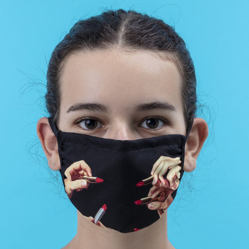 Маска для лица Seletti Facemask Lipstick Black S-M Черный Маска для лица Seletti Facemask Lipstick Black S-M Черный в Челябинске | Loft Concept