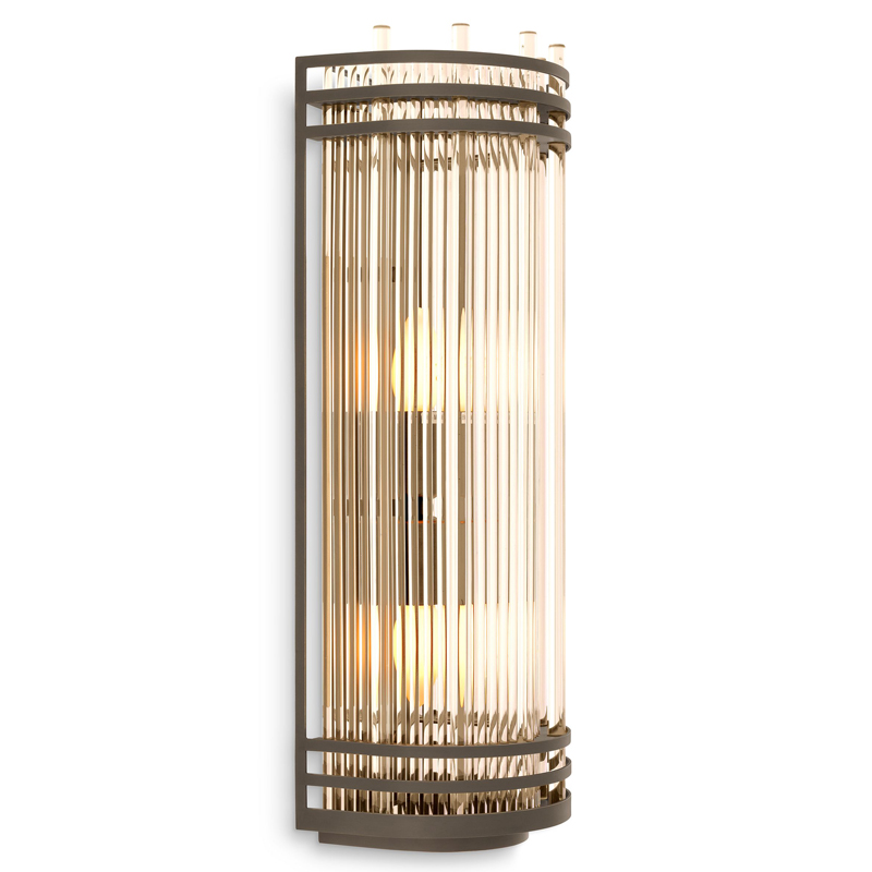 Бра Eichholtz Wall Lamp Gulf L Bronze Бронза Прозрачный в Челябинске | Loft Concept 