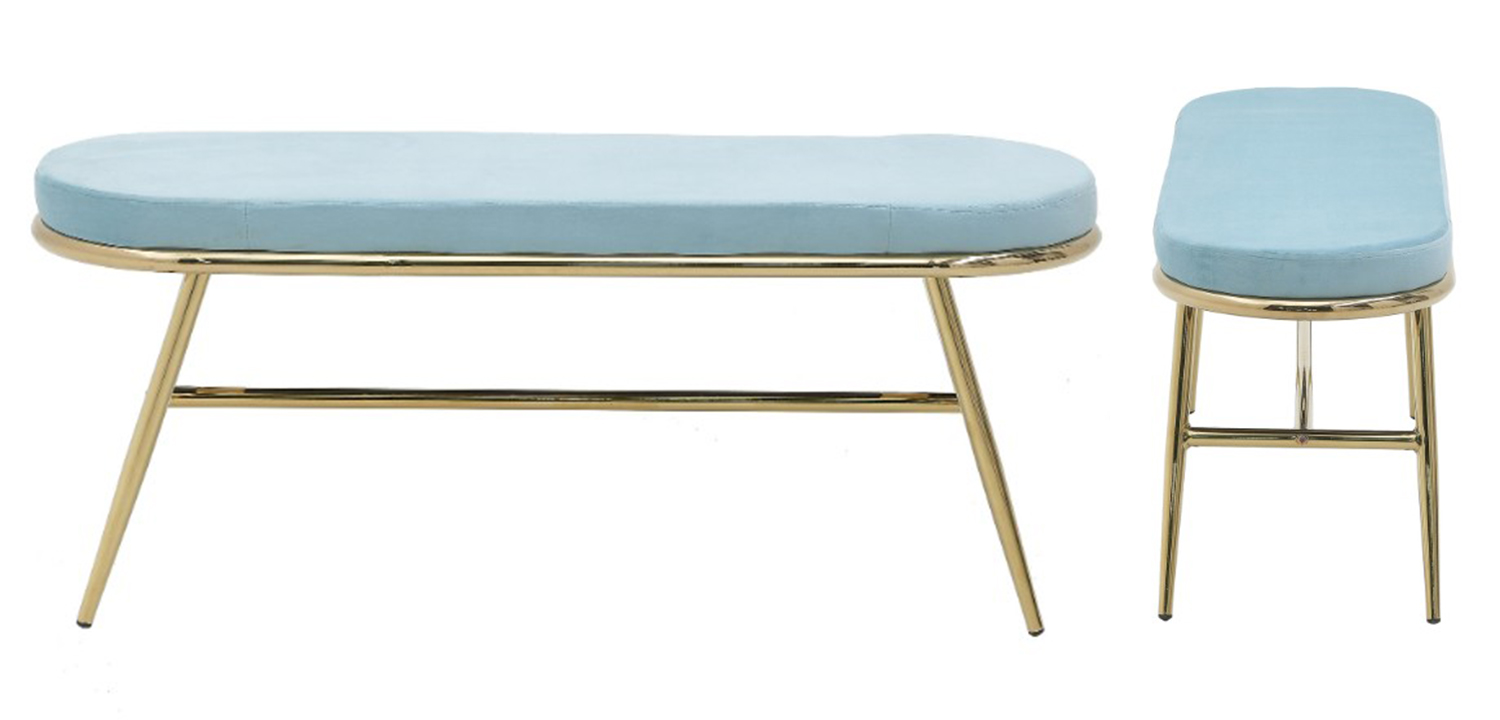 Банкетка Nicolene Banquet Blue - фото