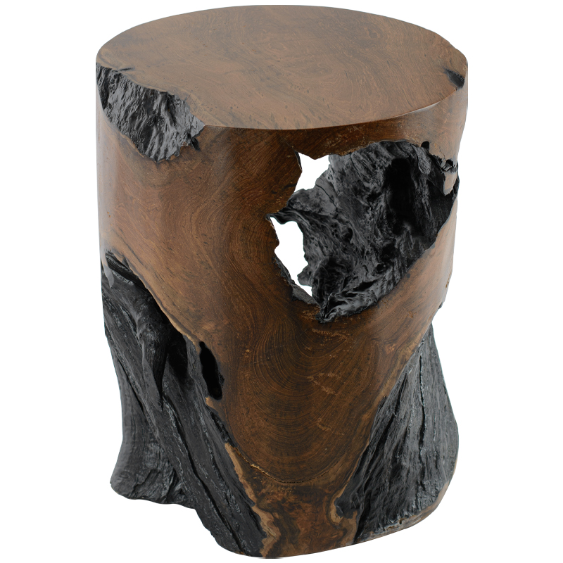 Приставной стол Old Stump Side Table Коричневый Приставной стол Old Stump Side Table Коричневый в Челябинске | Loft Concept
