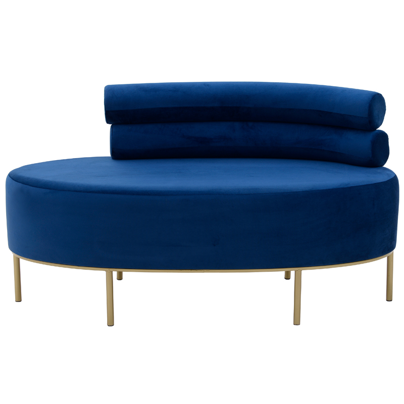 Кушетка Fening Lounge Sapphire Blue Сапфирово-синий Золотой в Челябинске | Loft Concept 