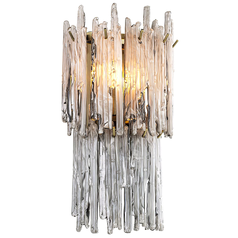 Бра Eichholtz Wall Lamp Saint Roch Double Латунь Прозрачное Стекло Стекло Смок Бра Eichholtz Wall Lamp Saint Roch Double Латунь Прозрачное Стекло Стекло Смок в Челябинске | Loft Concept