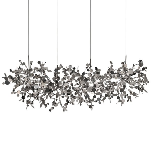 Люстра Terzani Argent Suspension Linear Хром Люстра Terzani Argent Suspension Linear Хром в Челябинске | Loft Concept
