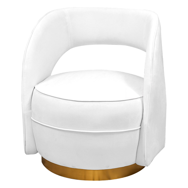 Кресло Arlo Armchair Белый Золотой Кресло Arlo Armchair Белый Золотой в Челябинске | Loft Concept