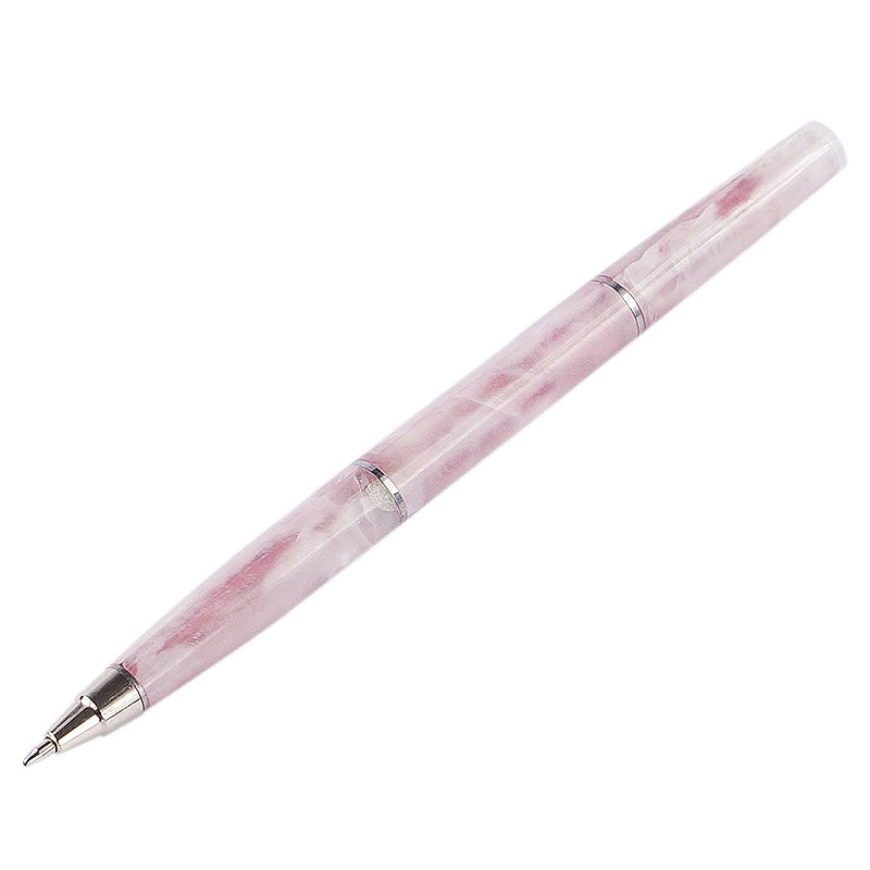 Ручка шариковая из натурального камня Кварц Розовый Stone Pens Розовый Серебряный Ручка шариковая из натурального камня Кварц Розовый Stone Pens Розовый Серебряный в Челябинске | Loft Concept