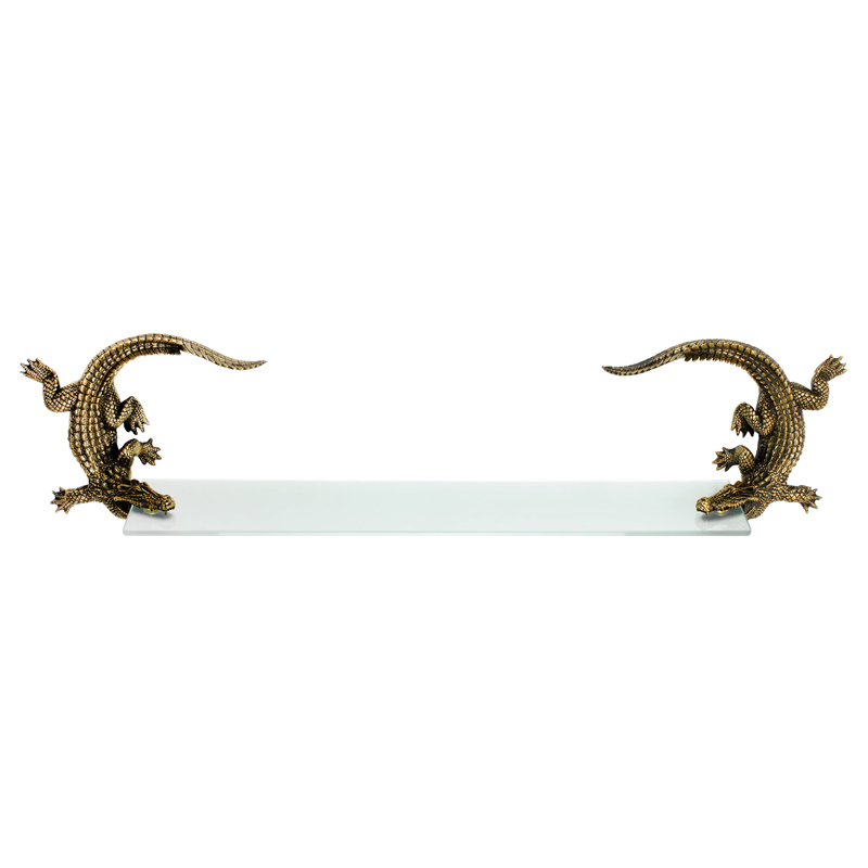 Полка для ванной Bronze Crocodiles Бронза Полка для ванной Bronze Crocodiles Бронза в Челябинске | Loft Concept