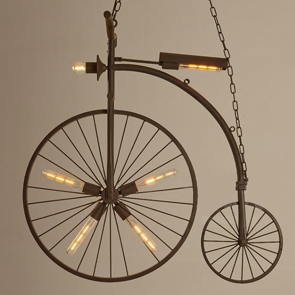 Сhandelier Loft BIKE Искусственная бурая ржавчина Сhandelier Loft BIKE Искусственная бурая ржавчина в Челябинске | Loft Concept