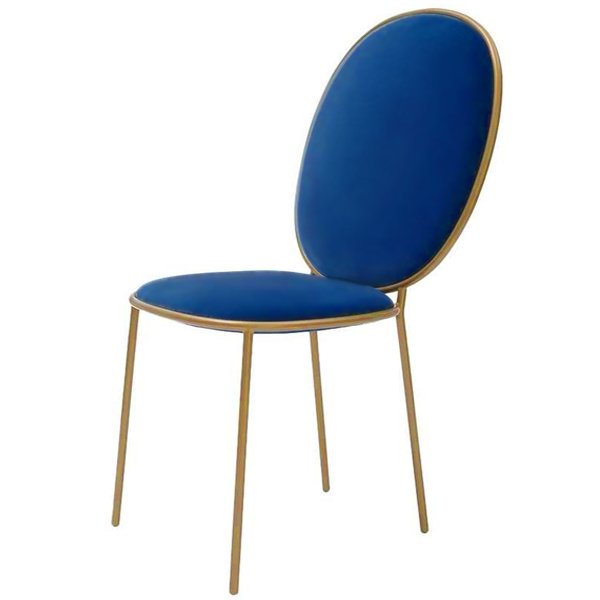 Стул STAY Dining Chair Золотой Синий в Челябинске | Loft Concept 