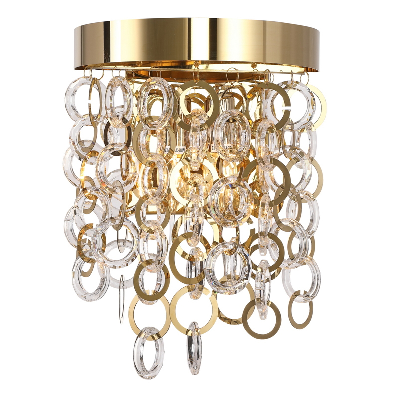 Бра Maryse Sconce Глянцевое золото Прозрачный Бра Maryse Sconce Глянцевое золото Прозрачный в Челябинске | Loft Concept