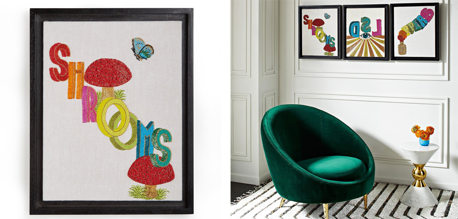 Панно Jonathan Adler Shrooms Beaded Wall Art Панно Jonathan Adler Shrooms Beaded Wall Art - Loft-Concept в Челябинске