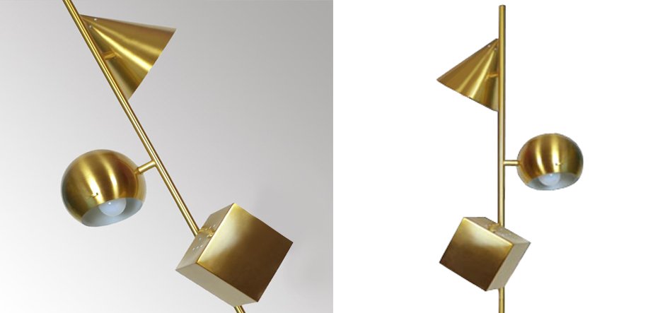 Торшер 3D geometry Gold Торшер 3D geometry Gold - Loft-Concept в Челябинске