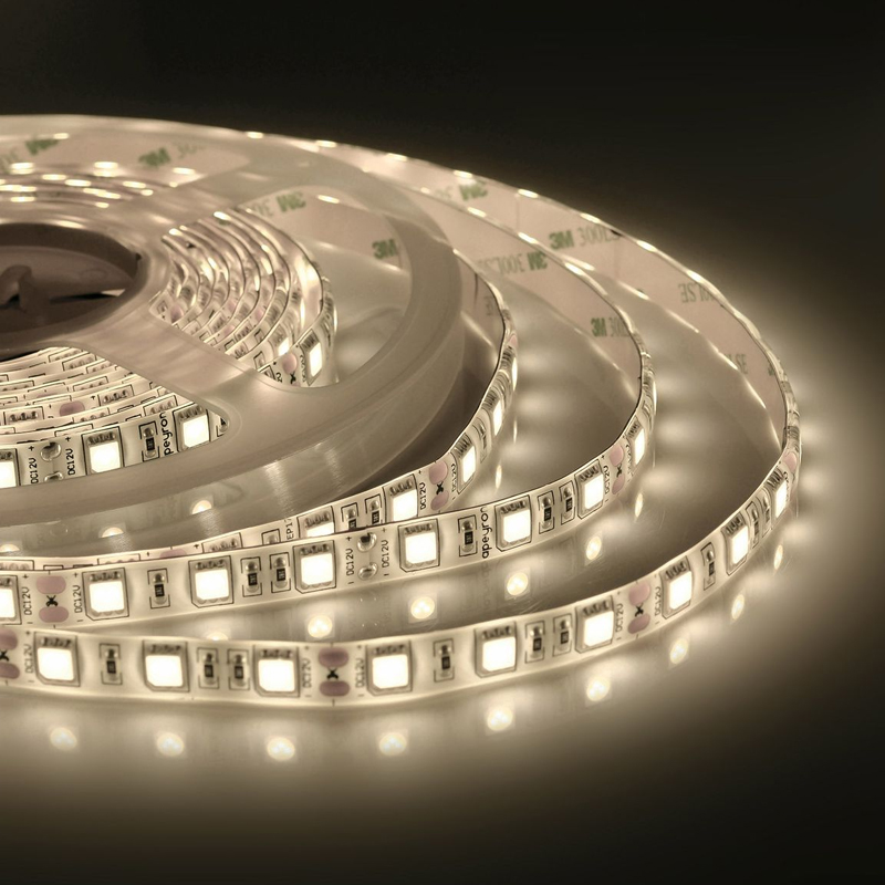 Светодиодная влагозащищенная лента 60LED/m 5050SMD теплый белый 5M Белый Светодиодная влагозащищенная лента 60LED/m 5050SMD теплый белый 5M Белый в Челябинске | Loft Concept