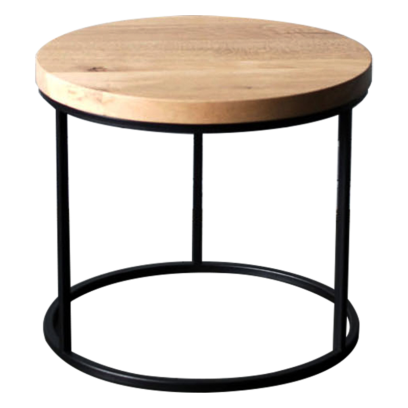 Кофейный стол Aston Industrial Metal Rust Coffee Table Светлый дуб Черный Кофейный стол Aston Industrial Metal Rust Coffee Table Светлый дуб Черный в Челябинске | Loft Concept