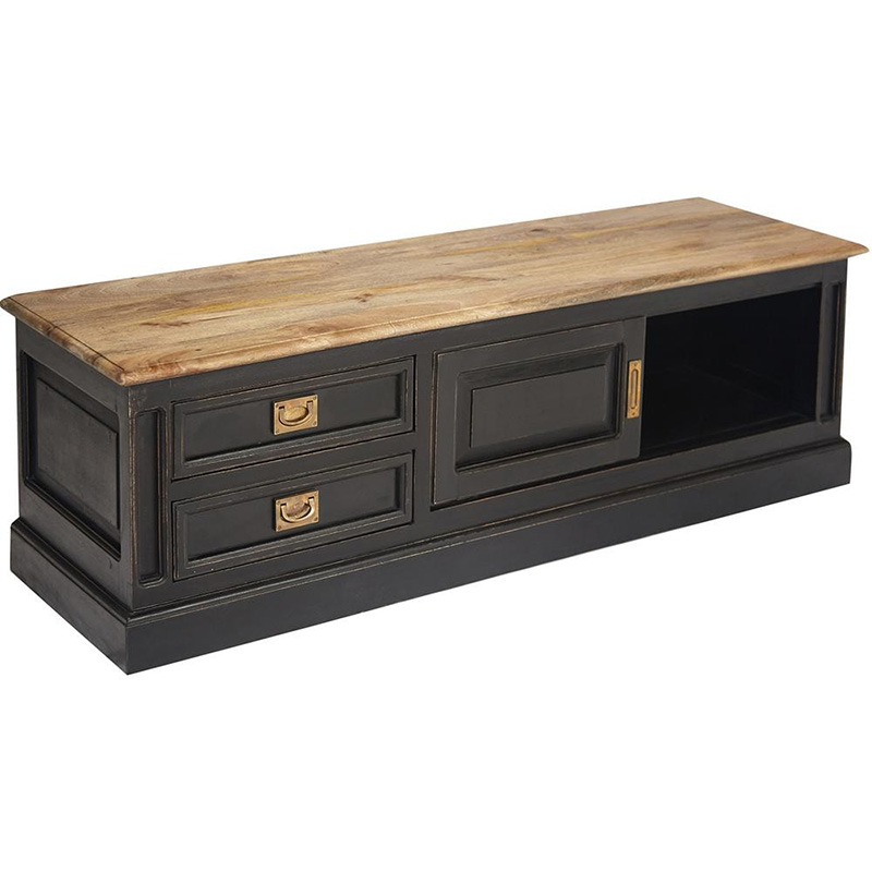 TV-тумба Provence Sylvie TV-stand Черный Древесина TV-тумба Provence Sylvie TV-stand Черный Древесина в Челябинске | Loft Concept