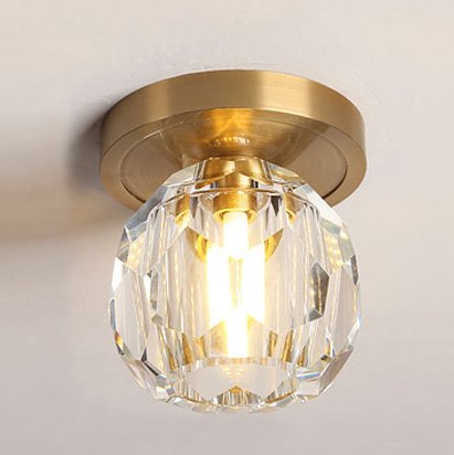 Потолочный светильник RH Boule de Cristal Single ceiling light Латунь Прозрачное Стекло Потолочный светильник RH Boule de Cristal Single ceiling light Латунь Прозрачное Стекло в Челябинске | Loft Concept
