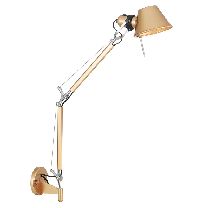 Бра с регулировкой наклона Artemide Золотой Хром Бра с регулировкой наклона Artemide Золотой Хром в Челябинске | Loft Concept