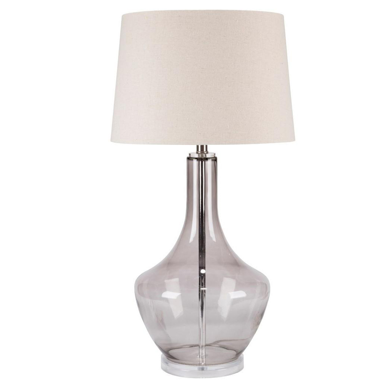 Настольная лампа Fantina Table lamp gray Белый Светло-серый Настольная лампа Fantina Table lamp gray Белый Светло-серый в Челябинске | Loft Concept
