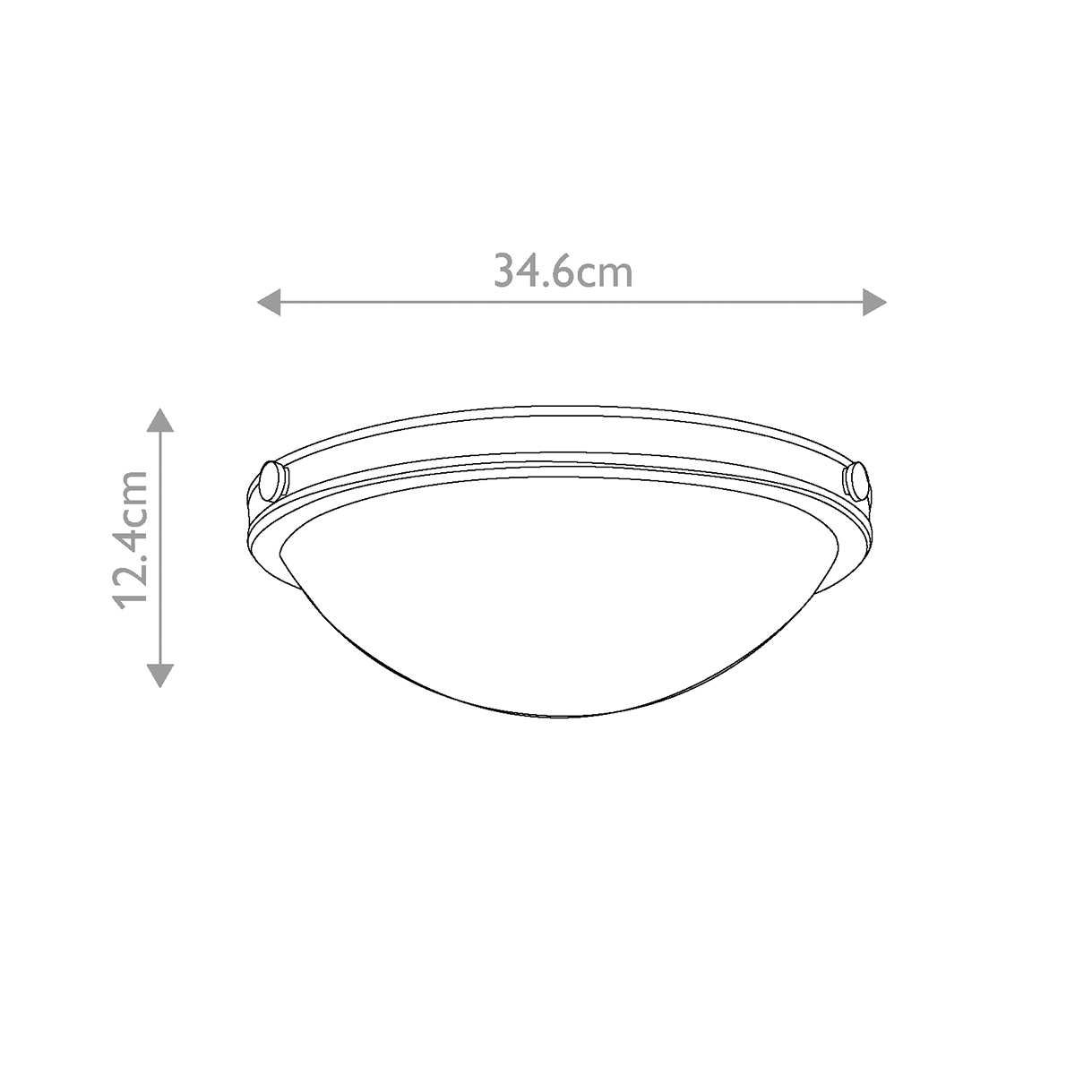 Потолочный светильник цвета латунь с полусферическим матовым белым плафоном Hinkley в Челябинске