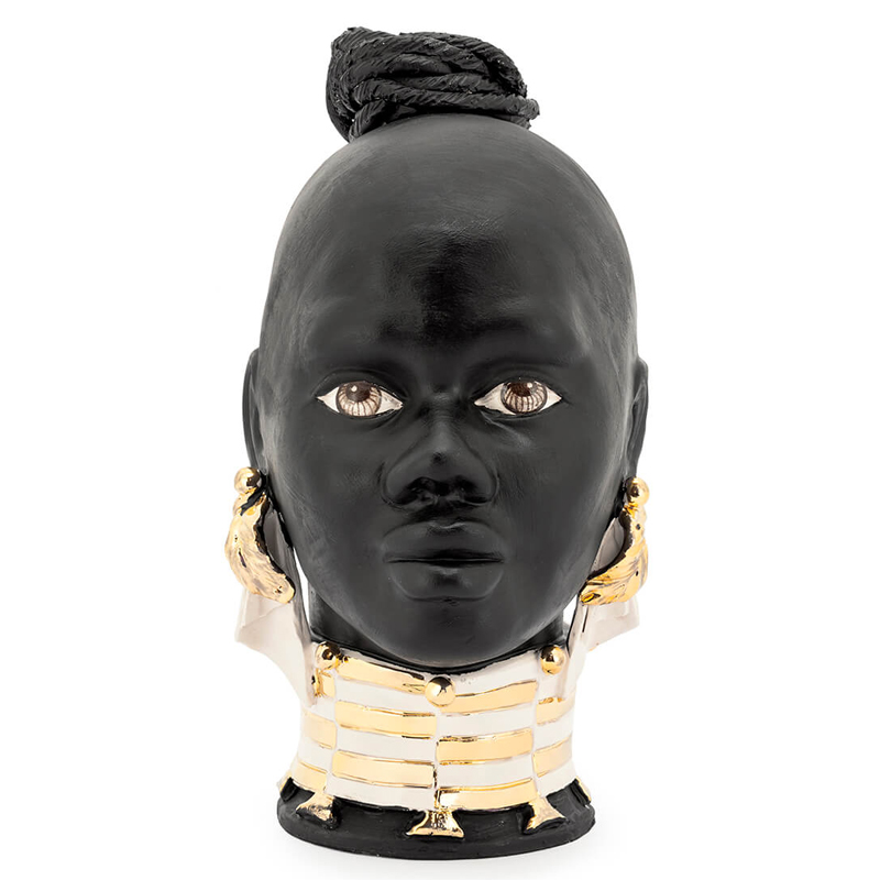 Статуэтка MASAI gold Черный Глянцевое золото Статуэтка MASAI gold Черный Глянцевое золото в Челябинске | Loft Concept