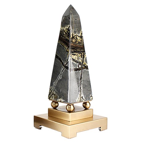 Статуэтка Stone Obelisk Серый Латунь Статуэтка Stone Obelisk Серый Латунь в Челябинске | Loft Concept