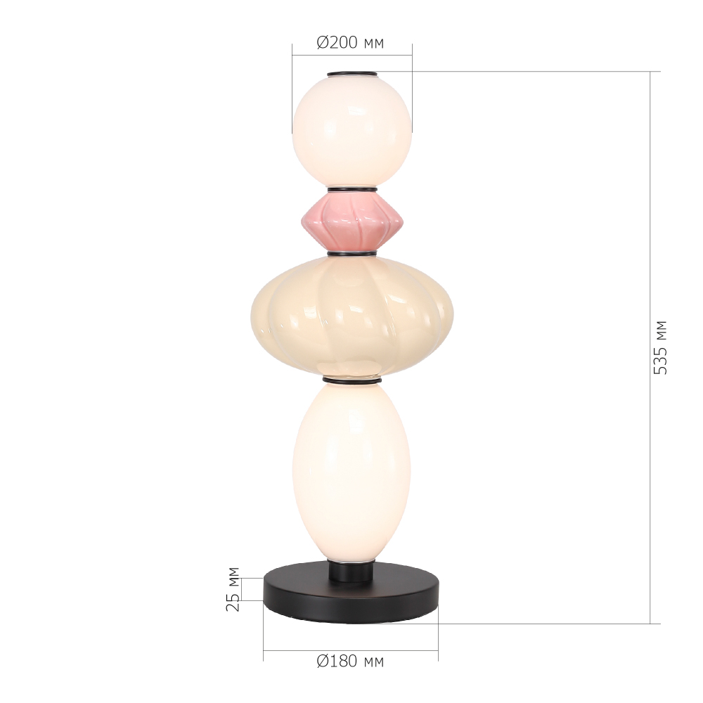 Настольная лампа с фигурными керамическими элементами Fragrant Light в Челябинске