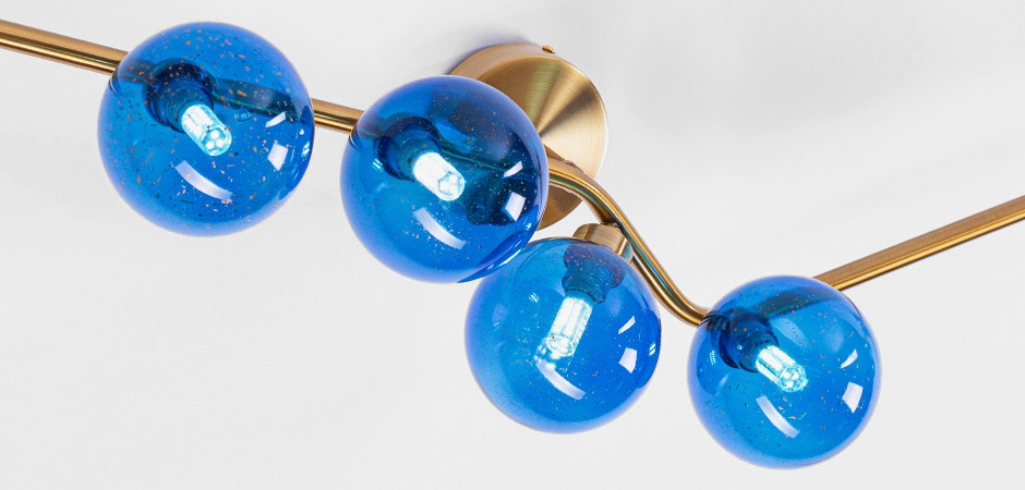 Бра Cherry FLUSH MOUNT Wall Lamp blue Бра Cherry FLUSH MOUNT Wall Lamp blue - Loft-Concept в Челябинске